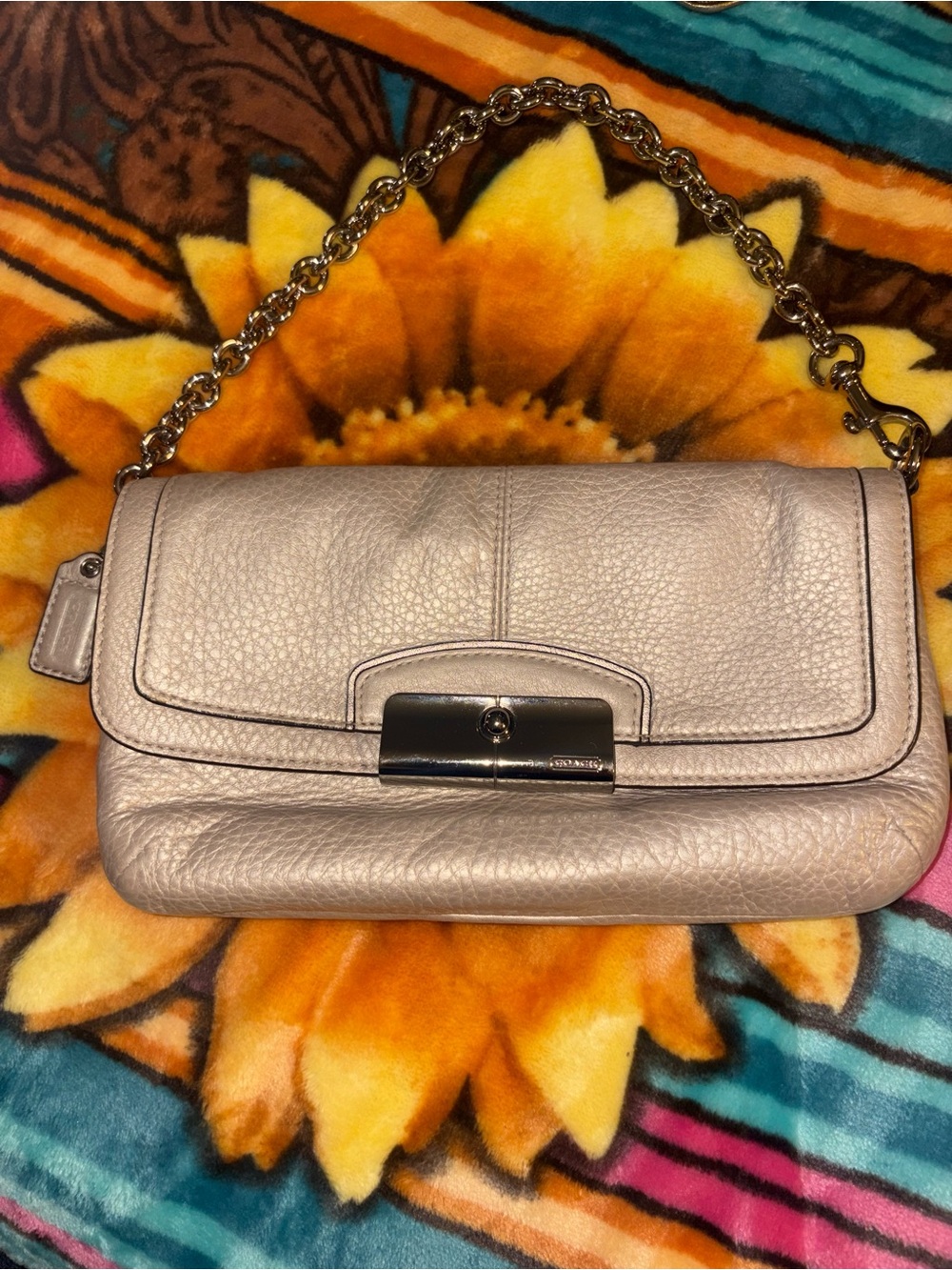 Coach Kristen Mini Bag in Light Taupe